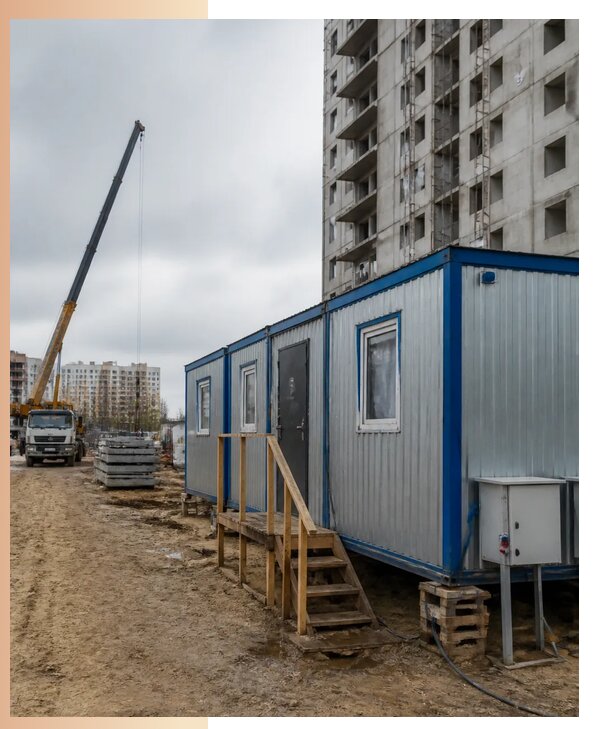 Аренда строительных вагончиков для рабочих в Одинцове